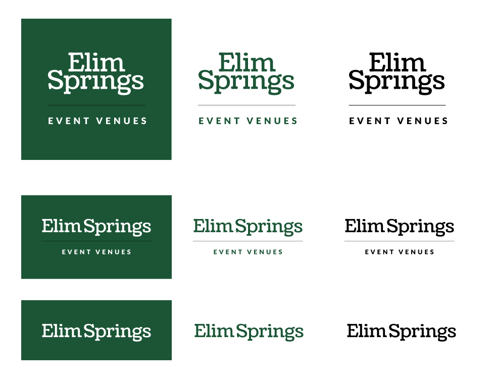 Elim Springs' style guide