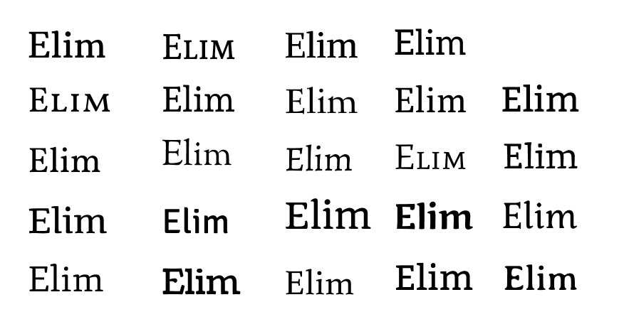 Elim Springs' style guide